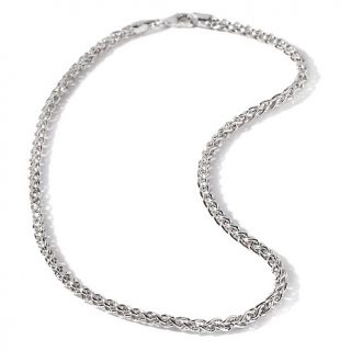 210 505 sterling silver 4mm bold wheat chain 24 rating be the first to