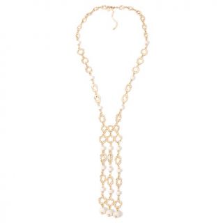  Jewelry Necklaces Drop Tori Spelling Beaded Textured Link 30 Necklace