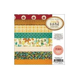  Crafts Farmhouse Paper Pad 6 x 6   32 Sheets