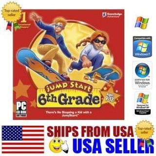 Jump Start 6th Grade Educational PC Ages 9 12 New
