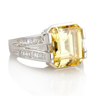 Victoria Wieck 7.18ct Absolute™ Octagon Canary and Princess Sides