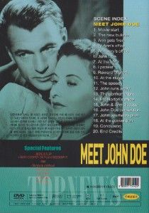 Meet John Doe 1941 Gary Cooper DVD SEALED