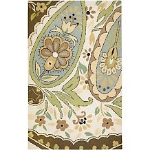 rizzy home country hand looped tufted paisley rug 2x3 $ 27 95