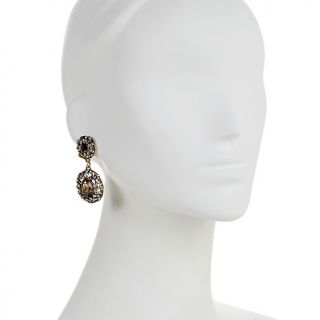 Heidi Daus Dare to Wear Crystal Accented Drop Earrings at