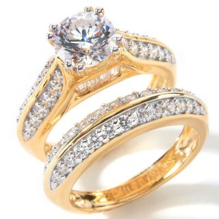  by christine lloyd round and pave 2 piece ring set rating 33 $ 69 95