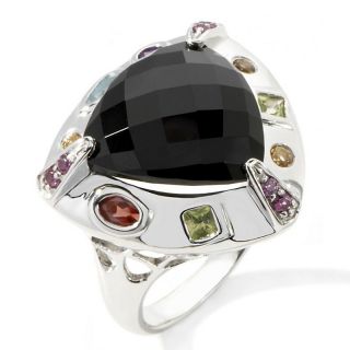 Opulent Opaques Black Onyx and Gemstone Sterling Silver Ring