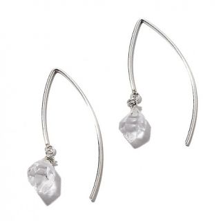 Deb Guyot Designs Herkimer Quartz Petite Drop Sterling Silver Earrings