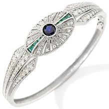 Xavier 1.43ct Absolute™ and Created Sapphire Oval Shield Ring