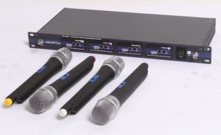 VocoPro UHF 5800 4 Microphone Wireless System CH 3