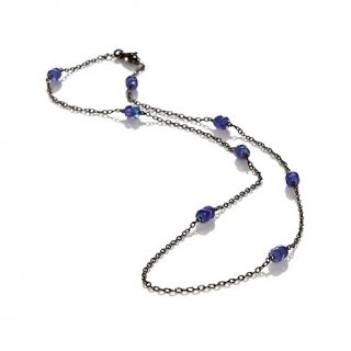 Treasures of India Gemstone Sterling Silver 37 Station Necklace