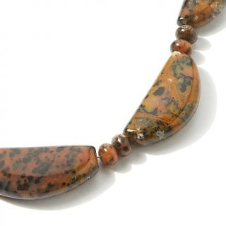 Jay King Peruvian Panther Stone 18 1/2 Copper Necklace