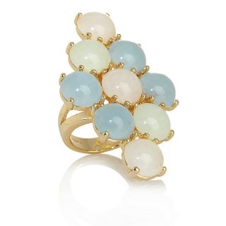 CL by Design Pastel Parfait Colors of Beryl Bead Ring at
