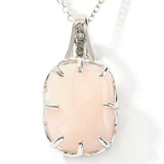  cut pink opal pendant with green sapphire accents rating 2 $ 31 47