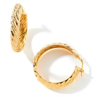 132 904 technibond technibond torchon twist hoop earrings rating 35 $