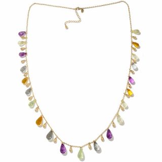  by adrienne multi pastel 36 briolette necklace rating 35 $ 39 95