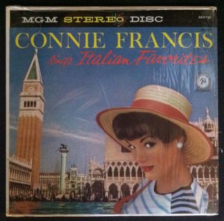 Connie Francis Sings Italian Favorites MGM 1959 SE3791 VG Stereo