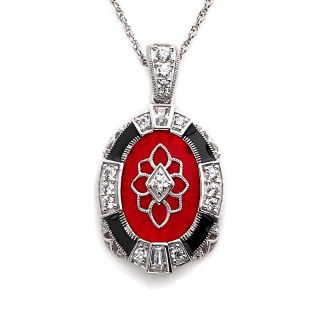 Xavier Absolute™ Oval Ruby Color Frosted Crystal and Enamel Enhancer