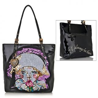  sequin patent tote with tassel rating 2 $ 129 90 or 3 flexpays of $ 43