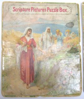  Picture Puzzle Box Wooden Ernest Nister Dutton Bavaria 1890S