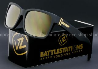 VON ZIPPER BATTLESTATIONS ELMORE Sunglasses Black Gold Chrome SMRFAELM