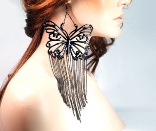  Inspired Butterfly Dangle Hoop Chain Earrings Evelyn Lozada
