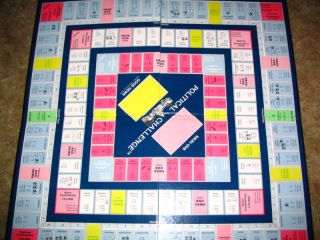 Political Challenge Board Game Ernest w Brewer 1984