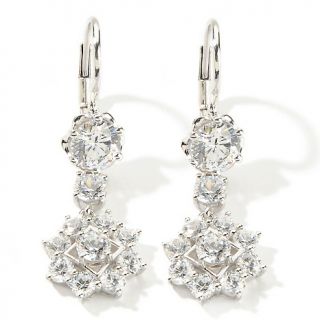 Xavier Absolute™ 4.4ct Floral Cluster Double Drop Earrings