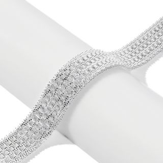  fancy riccio diamond cut sterling silver bracelet rating 10 $ 48 97