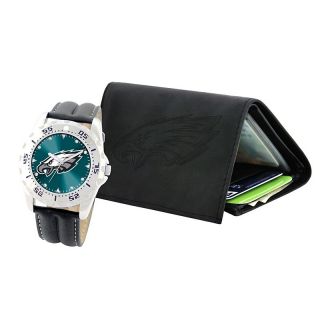 Football Fan NFL Precision Watch and Leather Wallet Combo