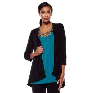  sleeve duster jacket with drape front rating 2 $ 49 90 or 2 flexpays