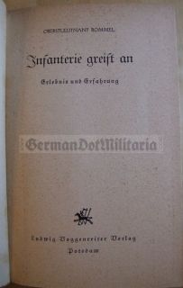 b142) ERWIN ROMMEL Infanterie greift an WW1 combat autobiography fr