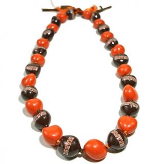  Fan Cleveland NFL Ladies Kukui Nut Bead 50 Necklace   Browns