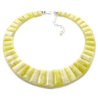 Mine Finds by Jay King Olive Serpentine Sterling Silver Collar