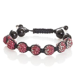 Sonoma Studios Shamballa Style Pink Ombre Pavé Crystal and Black