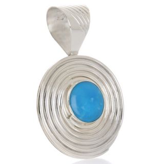 Jay King Sleeping Beauty Turquoise Sterling Silver Pendant