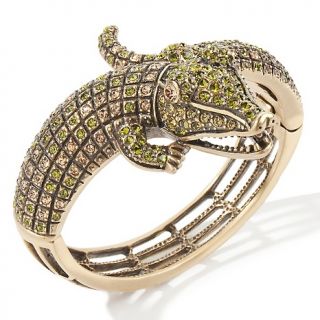 Heidi Daus Crocodile Hei deee Crystal Bypass Bangle Bracelet