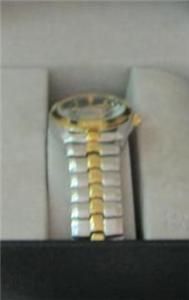 Embassy by Gruen Ladies Quartz Wrist Watch in Gold Silver with Genuine