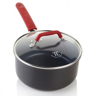 TE Gourmet Colored Hard Anodized Covered Saucepan   2qt
