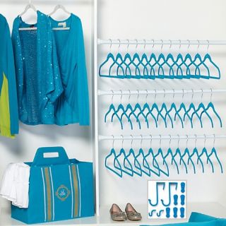 Huggable Hangers® 47 piece Closet & Laundry Set   Brass at