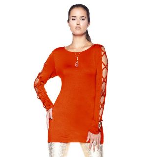  colleen atwood lace up split sleeve jersey tee rating 25 $ 12 46 s