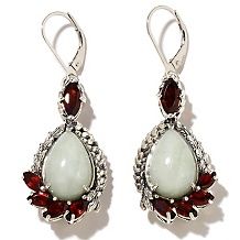  79 90 jade of yesteryear jade and gemstone flower earrings $ 54 90