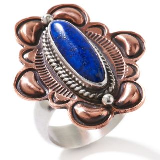  jewelry lapis copper and sterling silver ring rating 48 $ 19 90 s h