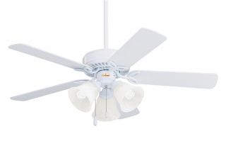 reversible fan blades appliance white or bleached oak emerson