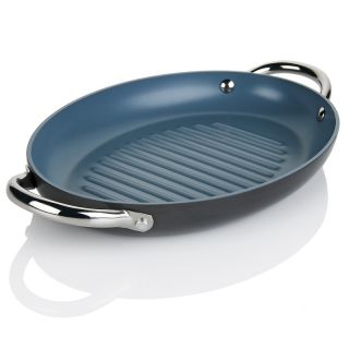 Todd English Hard Anodized Gourmet 12 Oval Grill Pan