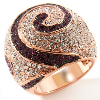 Joan Boyce Some Kind of Gorgeous Rosetone Swirl Dome Pavé Ring at