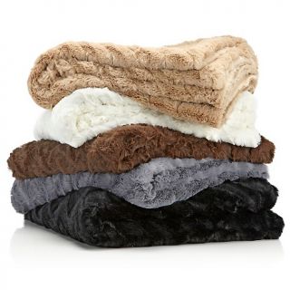 Highgate Manor Highgate Manor Chevron 50 x 60 Faux Fur Throw