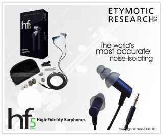 Etymotic Research HF5 Noise Isolating in Ear Headphones Blue
