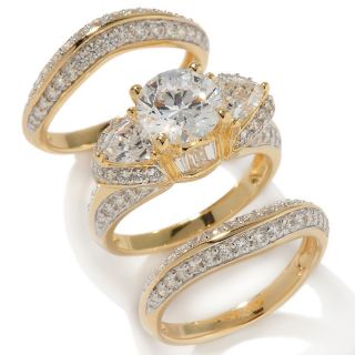 41ct absolute round and trillion 3 piece ring set rating 57 $ 79