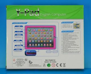  Learning Machine Tablet Toy English Computer for Kids 19cm 24cm