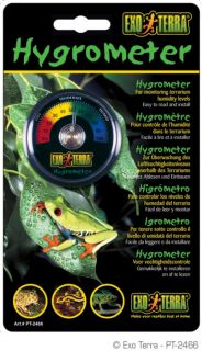 Exo Terra Analog Hygrometer Reptile Humidity Gauge PT2466